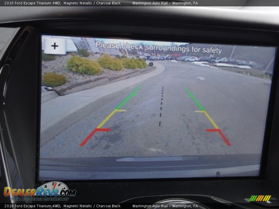 2016 Ford Escape Titanium 4WD Magnetic Metallic / Charcoal Black Photo #5