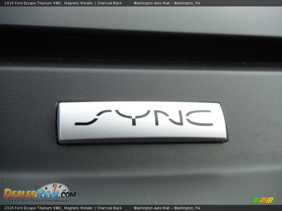2016 Ford Escape Titanium 4WD Magnetic Metallic / Charcoal Black Photo #6