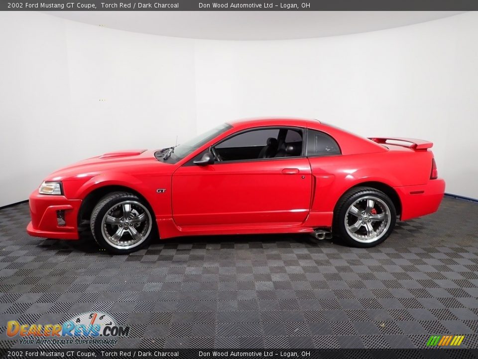 2002 Ford Mustang GT Coupe Torch Red / Dark Charcoal Photo #4