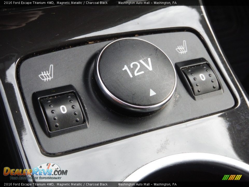 2016 Ford Escape Titanium 4WD Magnetic Metallic / Charcoal Black Photo #8