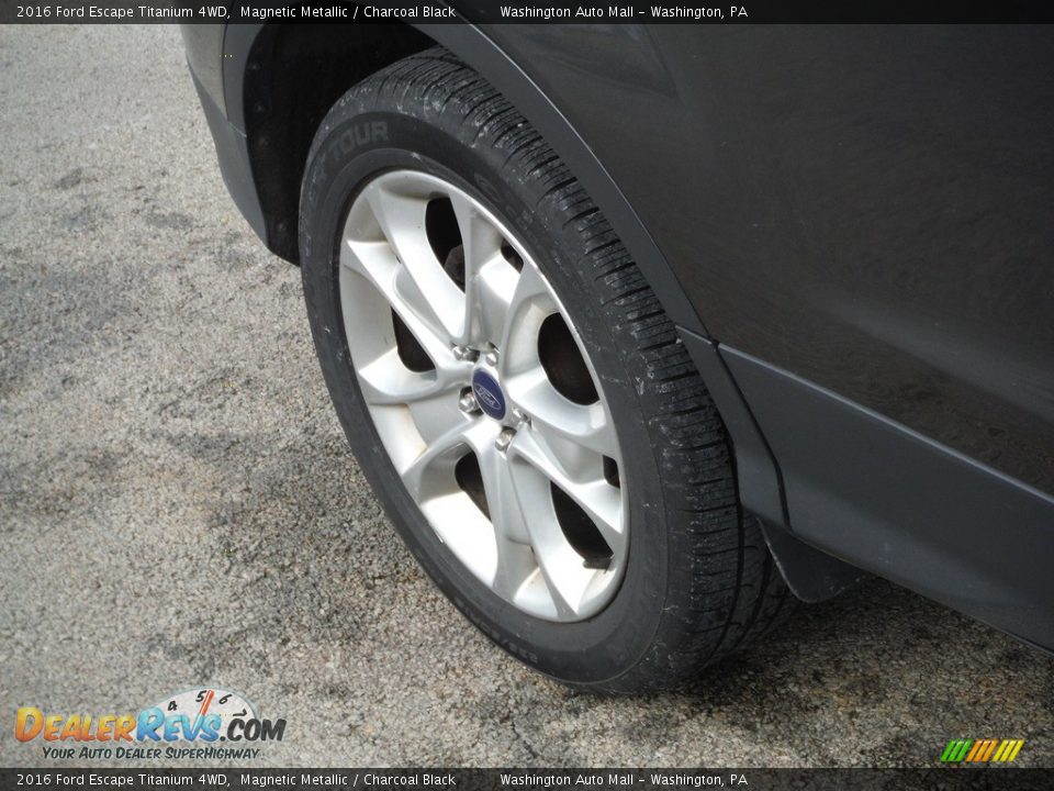 2016 Ford Escape Titanium 4WD Magnetic Metallic / Charcoal Black Photo #12
