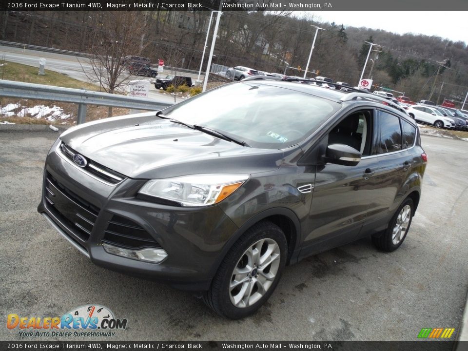 2016 Ford Escape Titanium 4WD Magnetic Metallic / Charcoal Black Photo #14