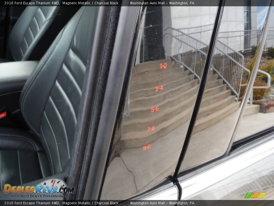 2016 Ford Escape Titanium 4WD Magnetic Metallic / Charcoal Black Photo #16
