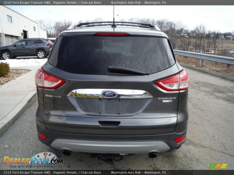 2016 Ford Escape Titanium 4WD Magnetic Metallic / Charcoal Black Photo #18