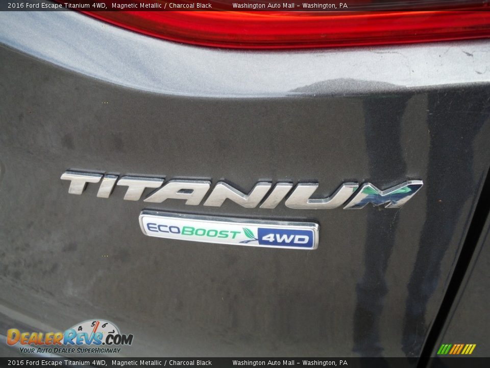 2016 Ford Escape Titanium 4WD Magnetic Metallic / Charcoal Black Photo #20