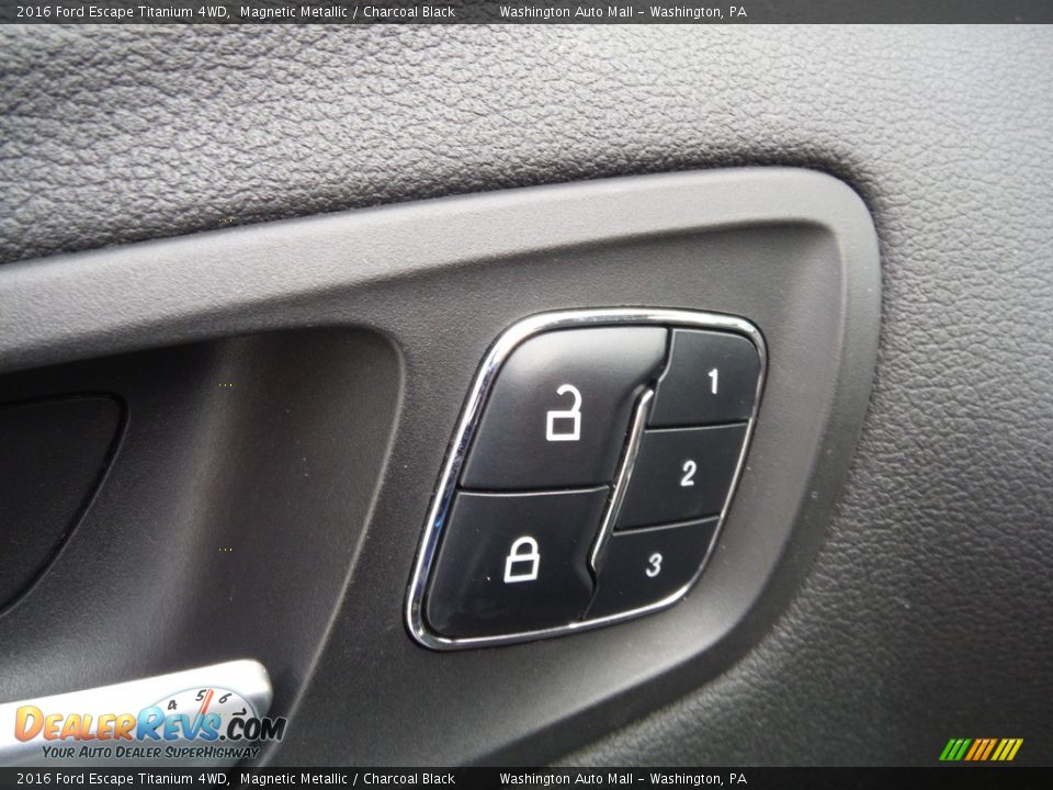 2016 Ford Escape Titanium 4WD Magnetic Metallic / Charcoal Black Photo #23