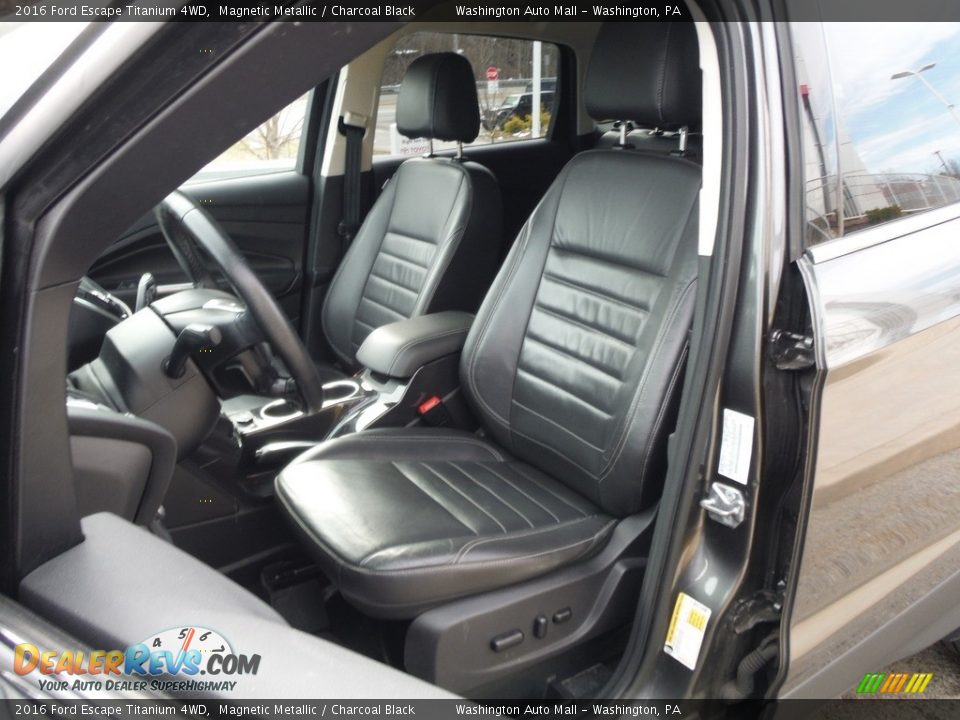 2016 Ford Escape Titanium 4WD Magnetic Metallic / Charcoal Black Photo #25