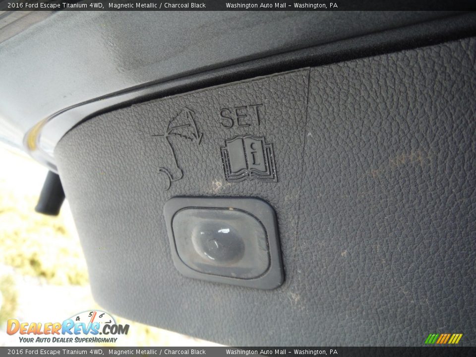 2016 Ford Escape Titanium 4WD Magnetic Metallic / Charcoal Black Photo #33