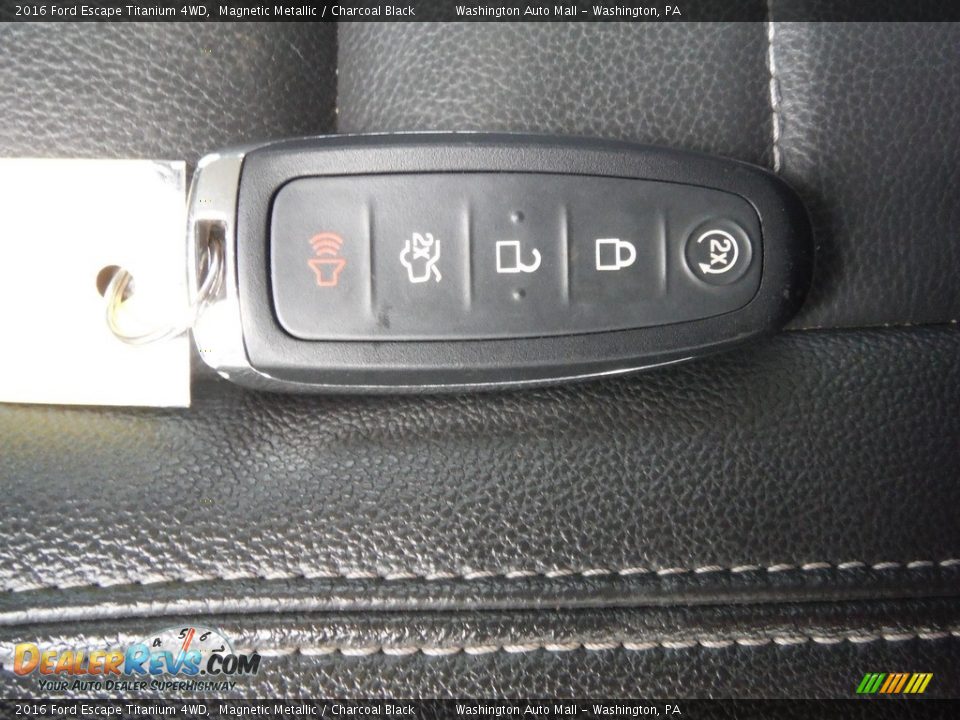 2016 Ford Escape Titanium 4WD Magnetic Metallic / Charcoal Black Photo #34