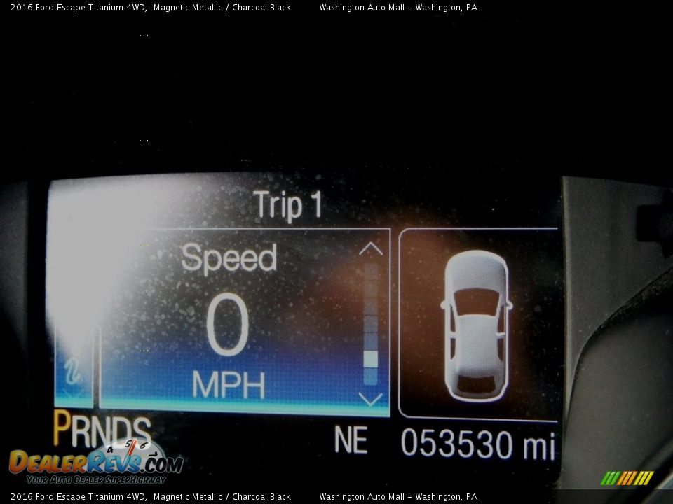 2016 Ford Escape Titanium 4WD Magnetic Metallic / Charcoal Black Photo #36