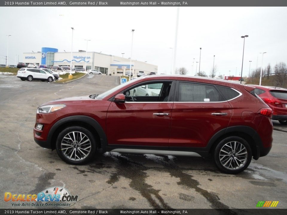 2019 Hyundai Tucson Limited AWD Gemstone Red / Black Photo #6