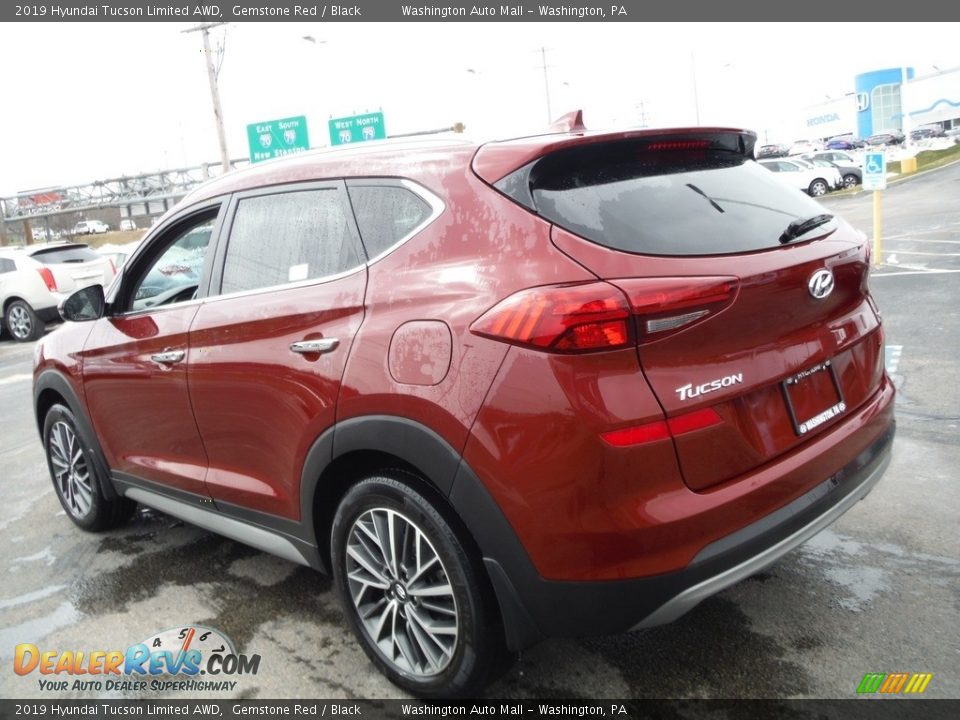 2019 Hyundai Tucson Limited AWD Gemstone Red / Black Photo #7