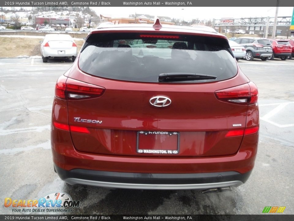 2019 Hyundai Tucson Limited AWD Gemstone Red / Black Photo #8