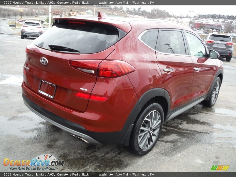 2019 Hyundai Tucson Limited AWD Gemstone Red / Black Photo #9