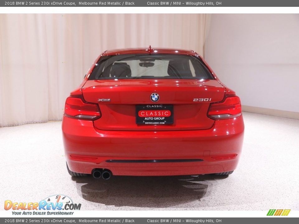 2018 BMW 2 Series 230i xDrive Coupe Melbourne Red Metallic / Black Photo #19