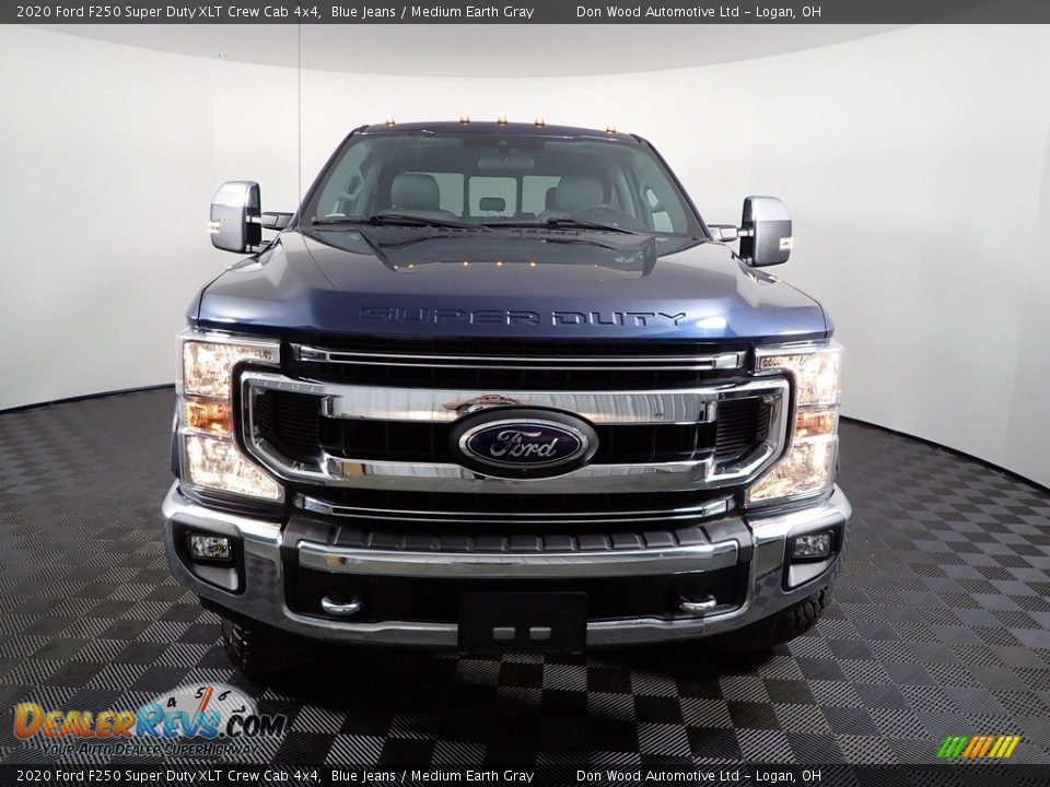 2020 Ford F250 Super Duty XLT Crew Cab 4x4 Blue Jeans / Medium Earth Gray Photo #7