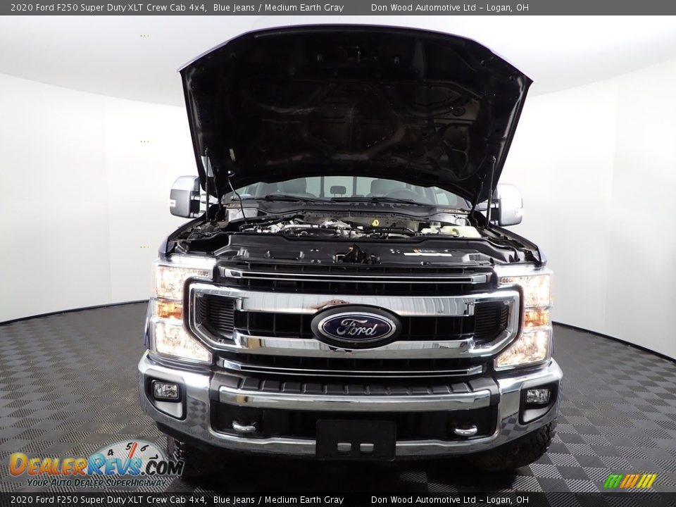 2020 Ford F250 Super Duty XLT Crew Cab 4x4 Blue Jeans / Medium Earth Gray Photo #8
