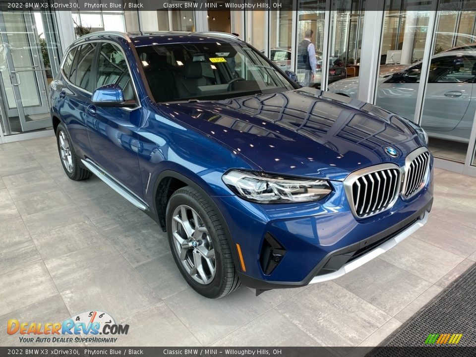 2022 BMW X3 xDrive30i Phytonic Blue / Black Photo #1