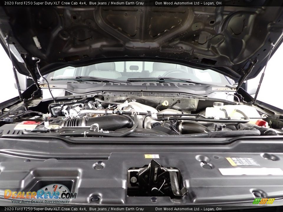 2020 Ford F250 Super Duty XLT Crew Cab 4x4 Blue Jeans / Medium Earth Gray Photo #9