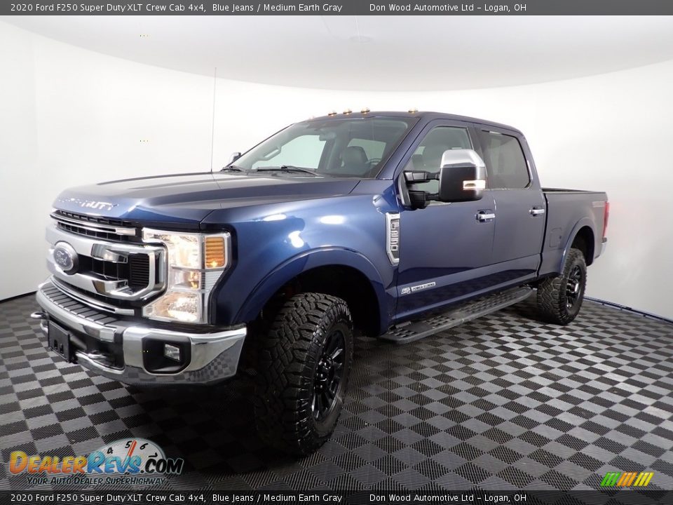 2020 Ford F250 Super Duty XLT Crew Cab 4x4 Blue Jeans / Medium Earth Gray Photo #10