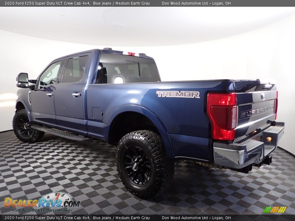 2020 Ford F250 Super Duty XLT Crew Cab 4x4 Blue Jeans / Medium Earth Gray Photo #11