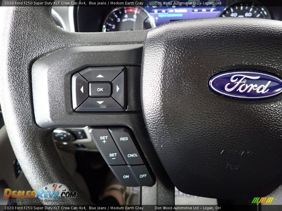 2020 Ford F250 Super Duty XLT Crew Cab 4x4 Blue Jeans / Medium Earth Gray Photo #20