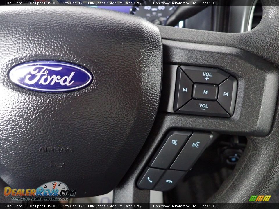 2020 Ford F250 Super Duty XLT Crew Cab 4x4 Blue Jeans / Medium Earth Gray Photo #21