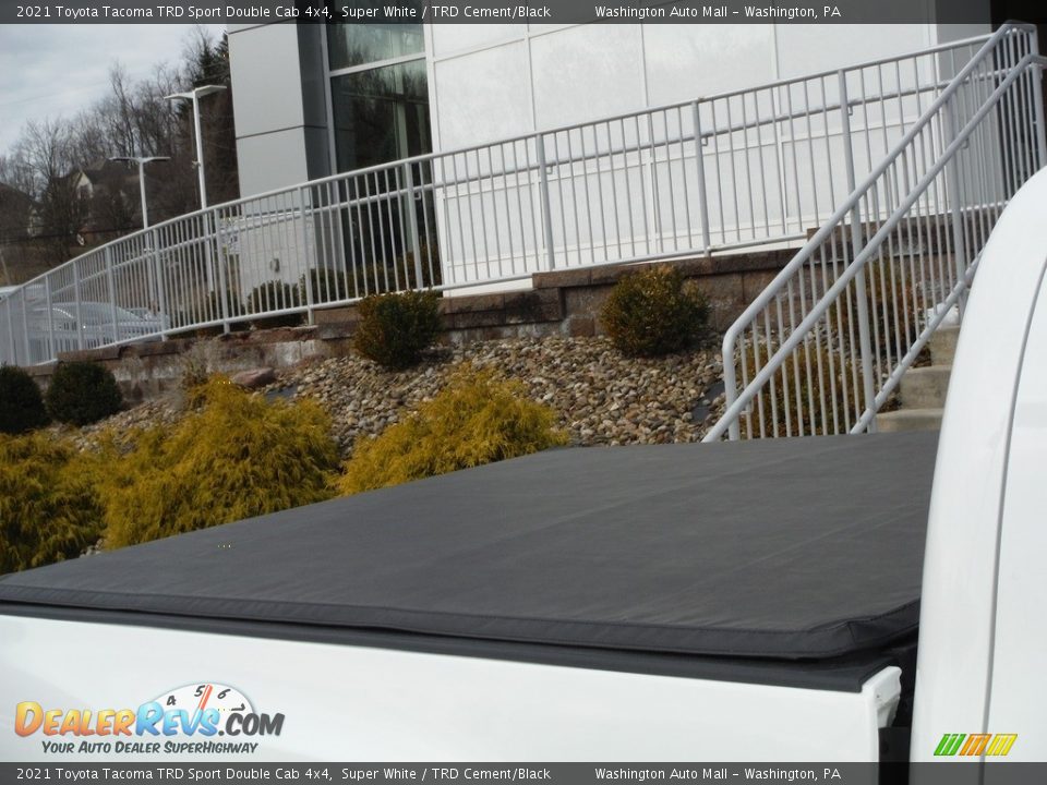 2021 Toyota Tacoma TRD Sport Double Cab 4x4 Super White / TRD Cement/Black Photo #3