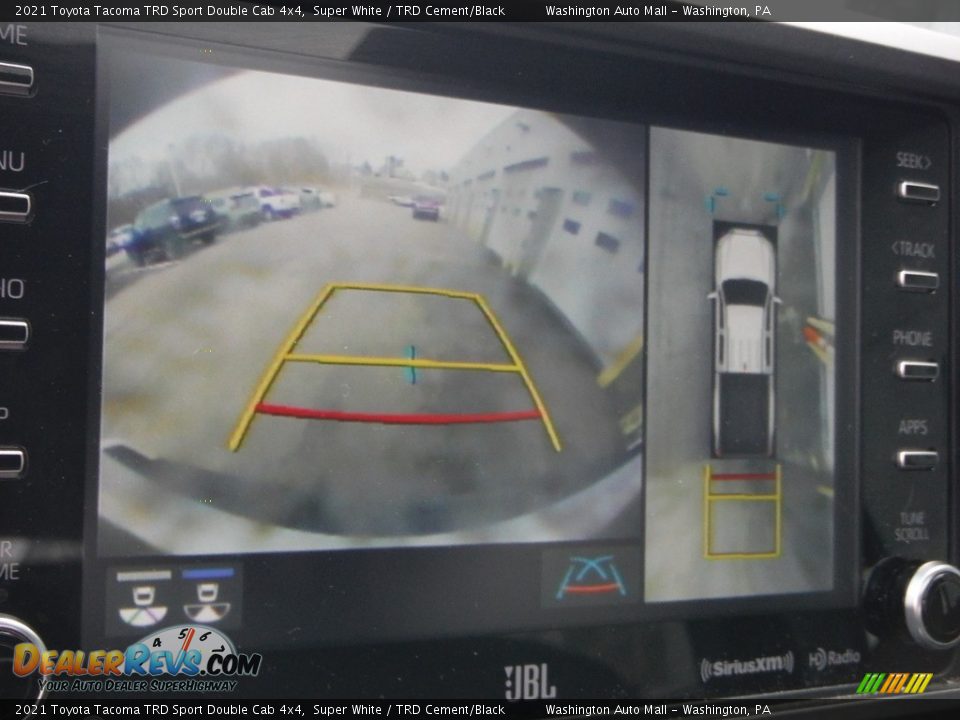 2021 Toyota Tacoma TRD Sport Double Cab 4x4 Super White / TRD Cement/Black Photo #6