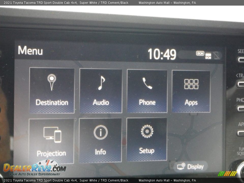 2021 Toyota Tacoma TRD Sport Double Cab 4x4 Super White / TRD Cement/Black Photo #7