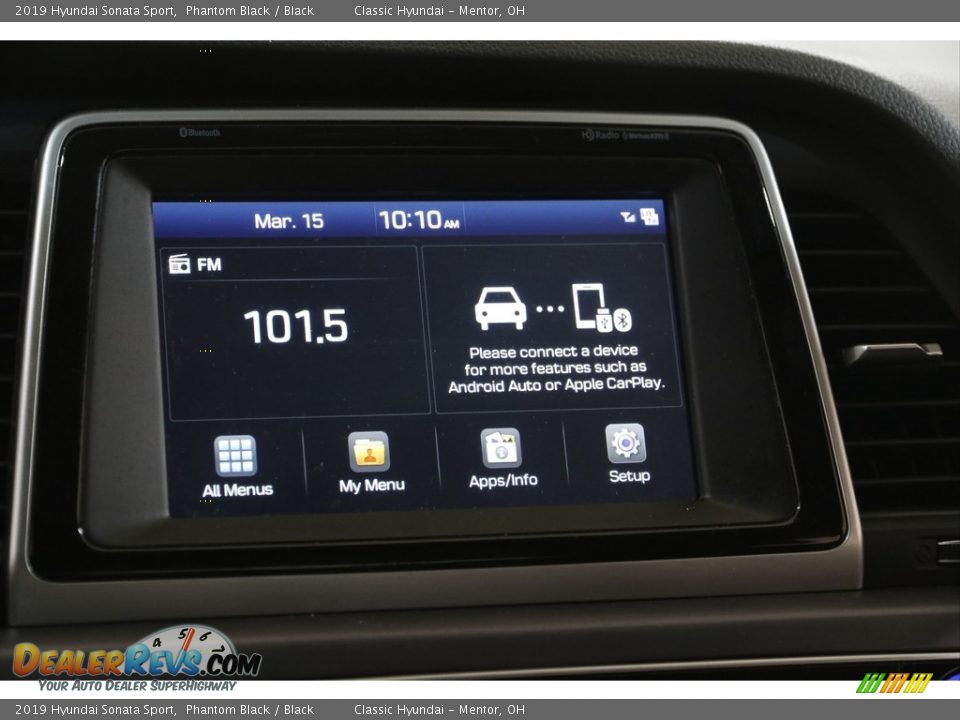 2019 Hyundai Sonata Sport Phantom Black / Black Photo #10