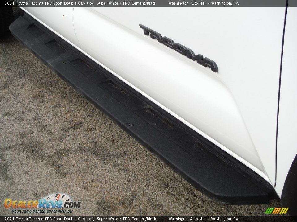 2021 Toyota Tacoma TRD Sport Double Cab 4x4 Super White / TRD Cement/Black Photo #11