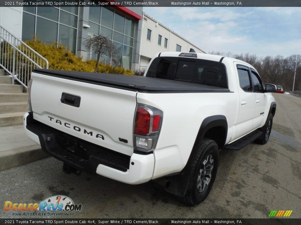2021 Toyota Tacoma TRD Sport Double Cab 4x4 Super White / TRD Cement/Black Photo #18