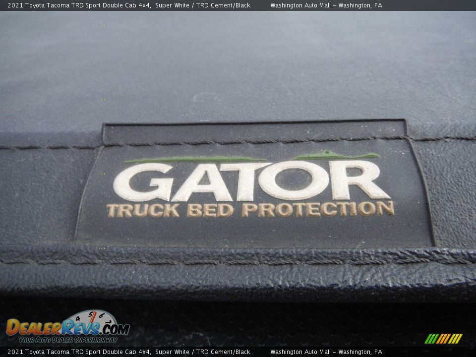 2021 Toyota Tacoma TRD Sport Double Cab 4x4 Super White / TRD Cement/Black Photo #19