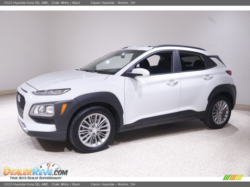 2020 Hyundai Kona SEL AWD Chalk White / Black Photo #3