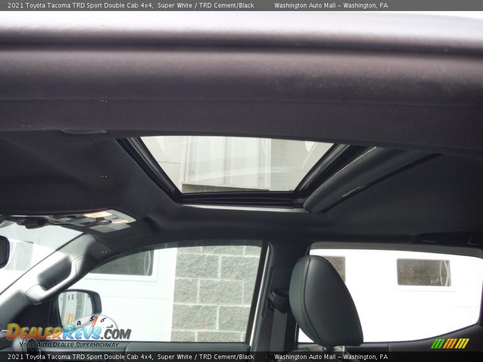 2021 Toyota Tacoma TRD Sport Double Cab 4x4 Super White / TRD Cement/Black Photo #22