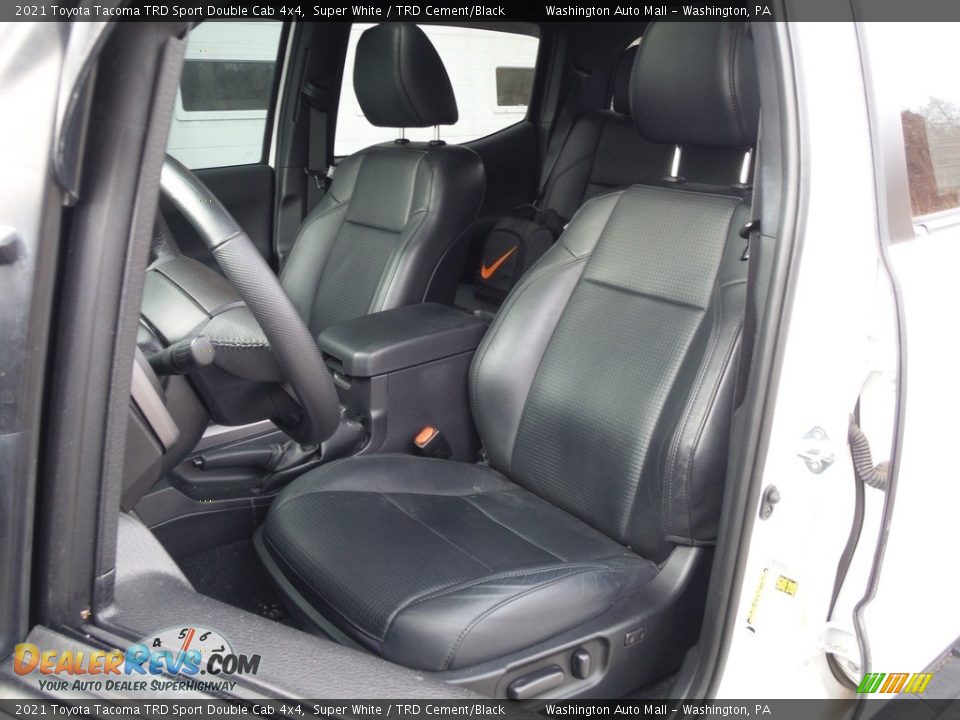 2021 Toyota Tacoma TRD Sport Double Cab 4x4 Super White / TRD Cement/Black Photo #24