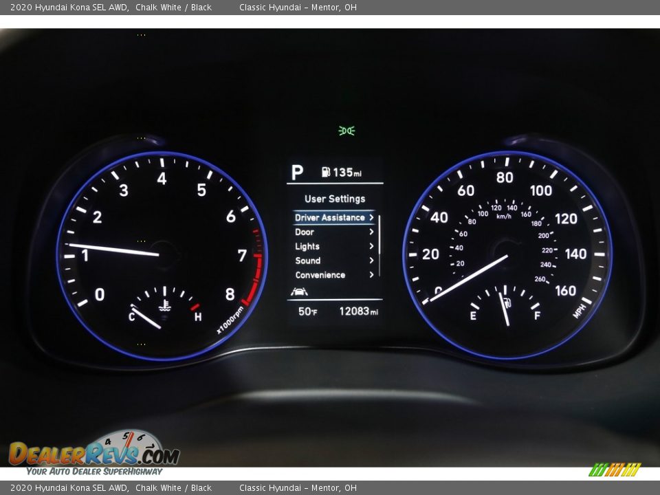 2020 Hyundai Kona SEL AWD Chalk White / Black Photo #8