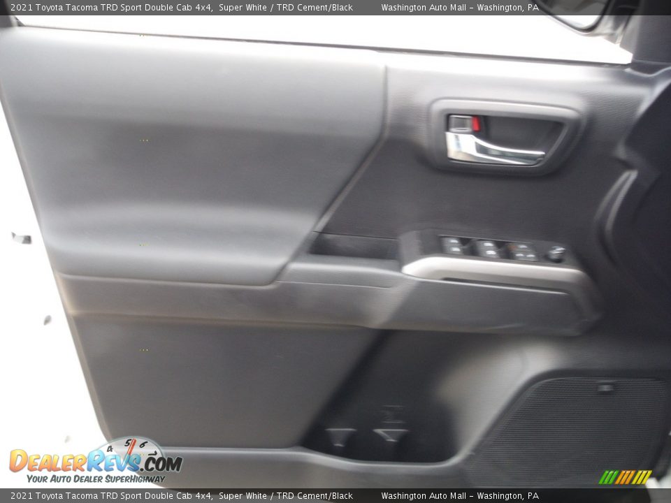 2021 Toyota Tacoma TRD Sport Double Cab 4x4 Super White / TRD Cement/Black Photo #26