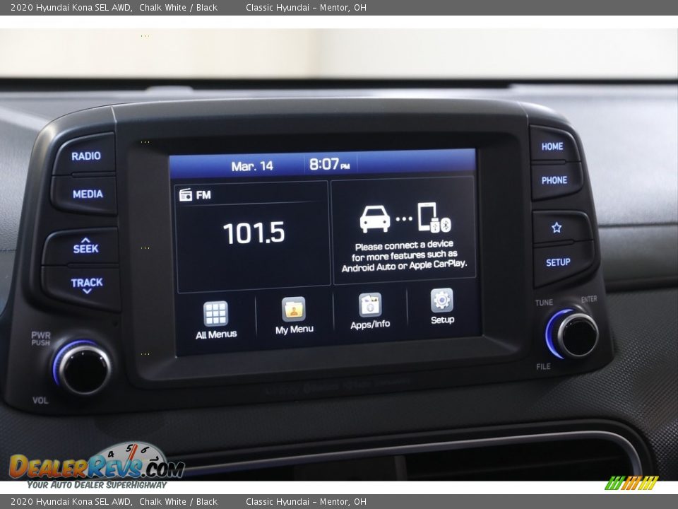 2020 Hyundai Kona SEL AWD Chalk White / Black Photo #10