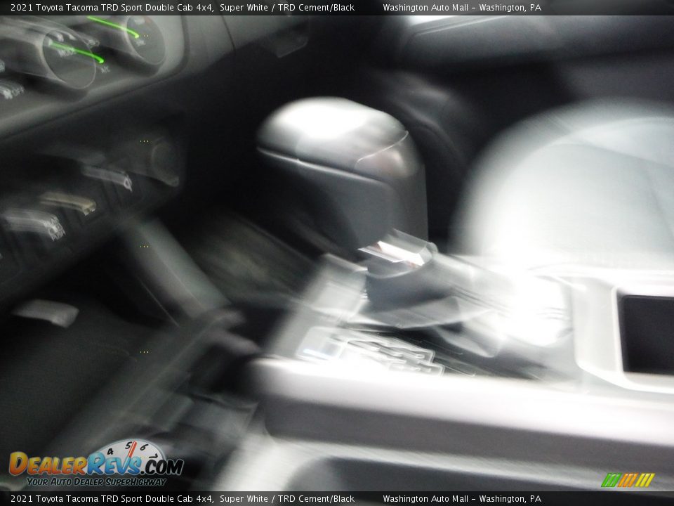 2021 Toyota Tacoma TRD Sport Double Cab 4x4 Super White / TRD Cement/Black Photo #28