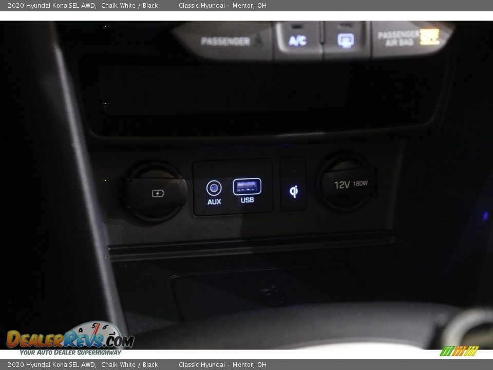 2020 Hyundai Kona SEL AWD Chalk White / Black Photo #12