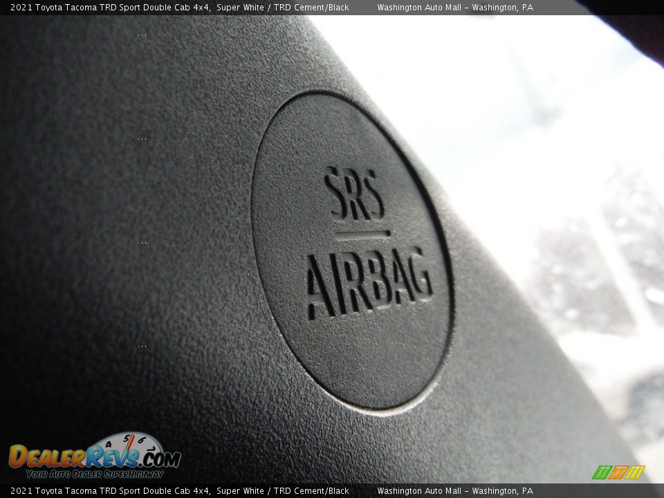 2021 Toyota Tacoma TRD Sport Double Cab 4x4 Super White / TRD Cement/Black Photo #30