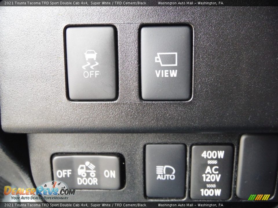2021 Toyota Tacoma TRD Sport Double Cab 4x4 Super White / TRD Cement/Black Photo #33