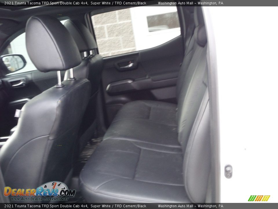 2021 Toyota Tacoma TRD Sport Double Cab 4x4 Super White / TRD Cement/Black Photo #34