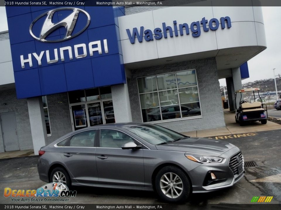 2018 Hyundai Sonata SE Machine Gray / Gray Photo #2