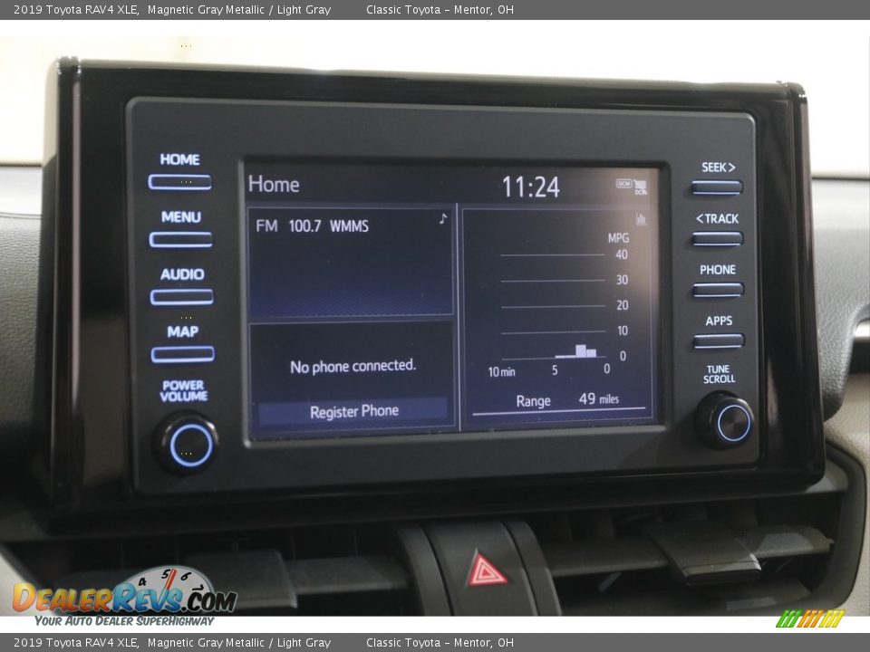2019 Toyota RAV4 XLE Magnetic Gray Metallic / Light Gray Photo #10