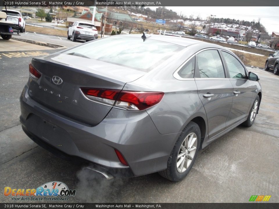 2018 Hyundai Sonata SE Machine Gray / Gray Photo #9