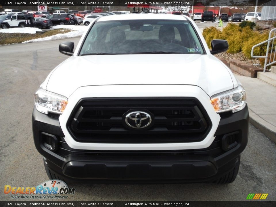 2020 Toyota Tacoma SR Access Cab 4x4 Super White / Cement Photo #13