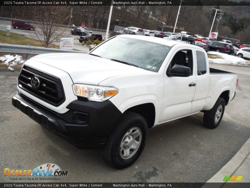 Super White 2020 Toyota Tacoma SR Access Cab 4x4 Photo #14